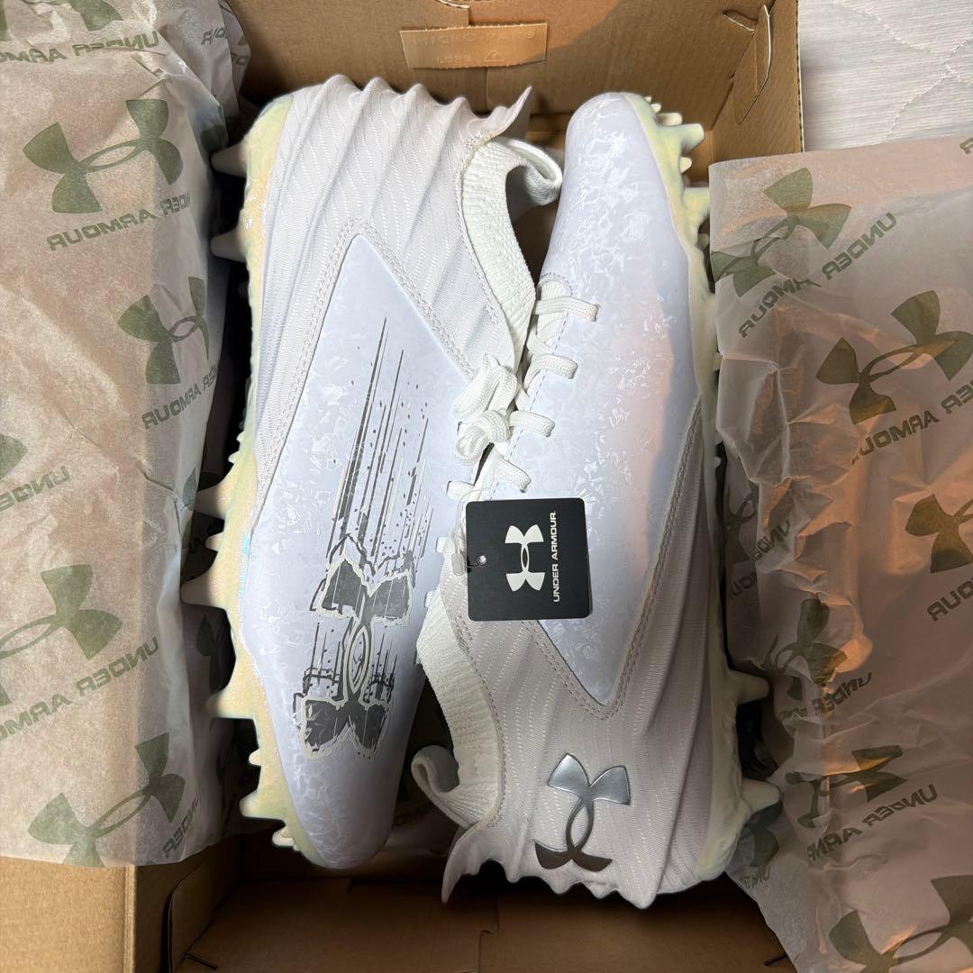 Under Armour スパイク 28cm ホワイト