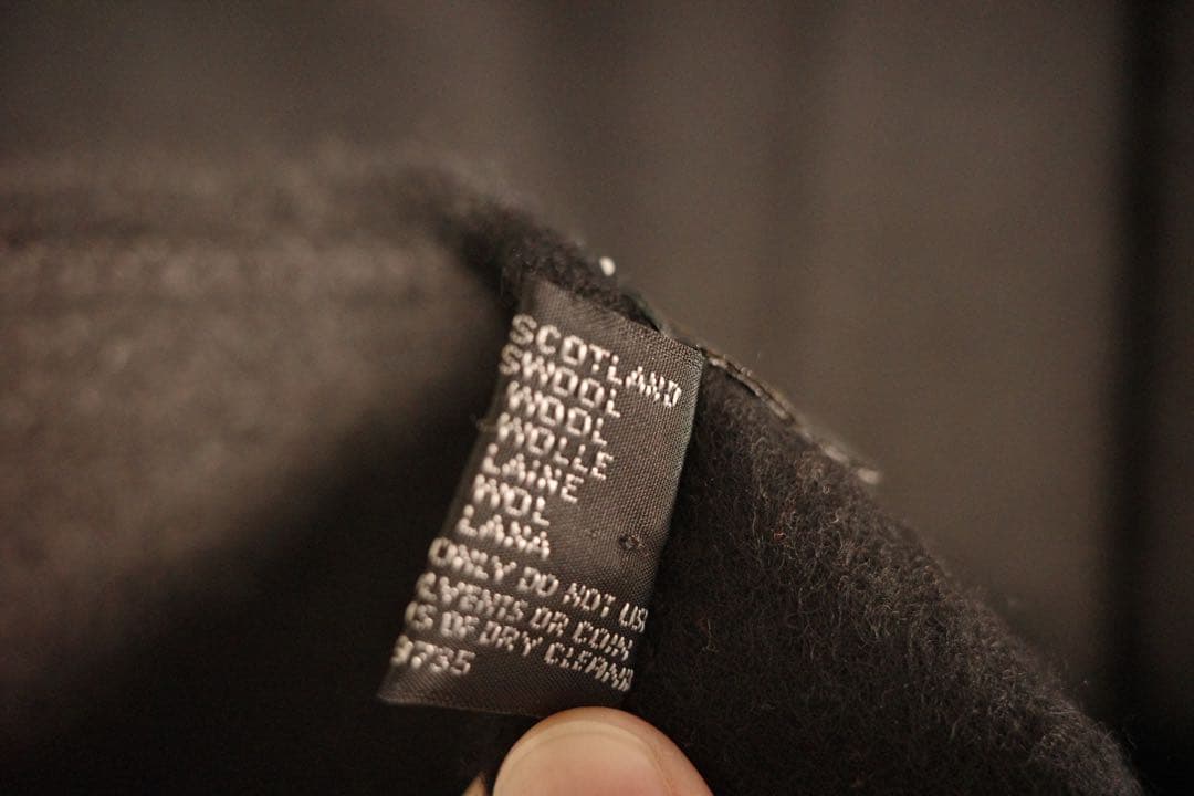 【希少】Johnstons ジョンストンズ 大判ウールストール black