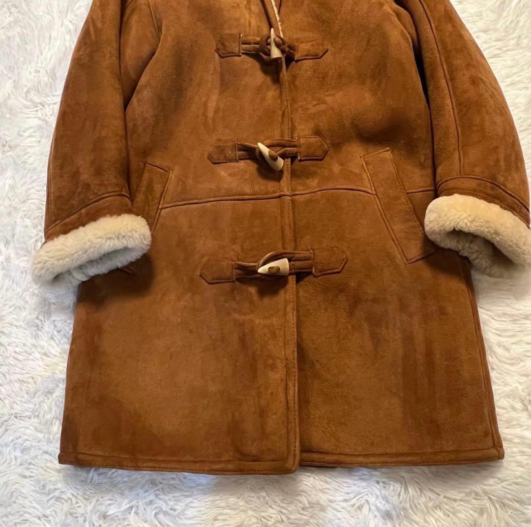 US SHEEPSKINメンズ ムートン ボア ダッフルコート M USA製