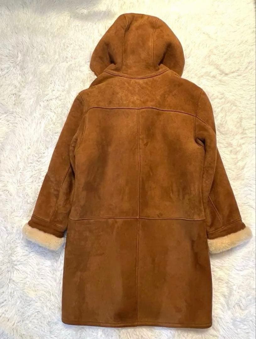 US SHEEPSKINメンズ ムートン ボア ダッフルコート M USA製
