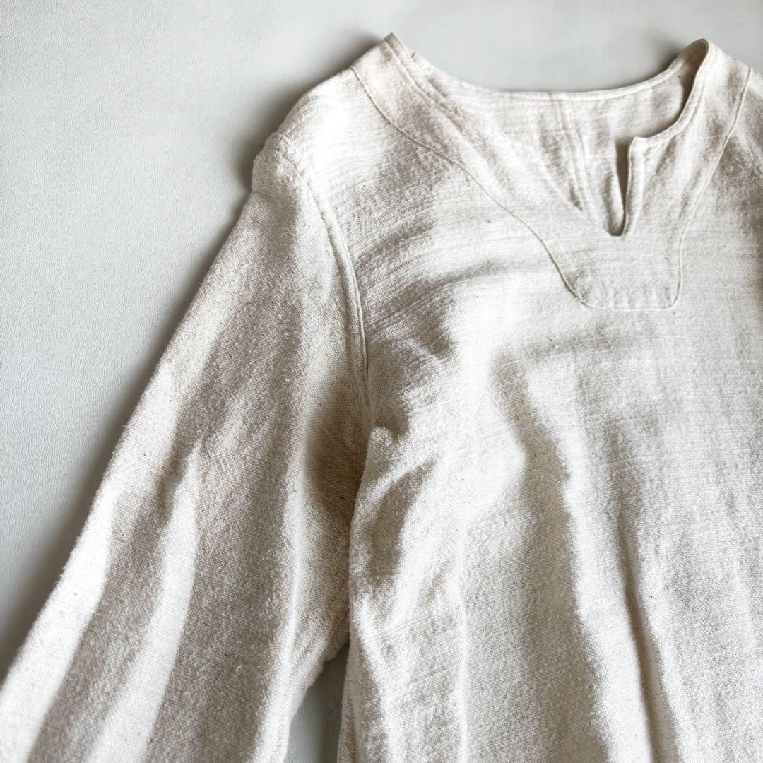 ussato うさと　うさとの服　手織り　ハンドメイド　プルオーバー　手紡ぎ