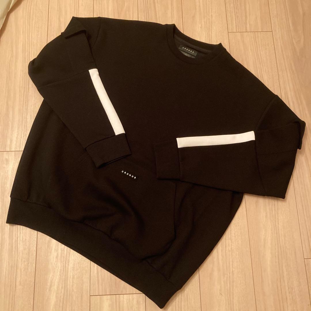 ウエイトトレーニング CRONOS CARGO SWEATSHIRT BLACK SIZE:L