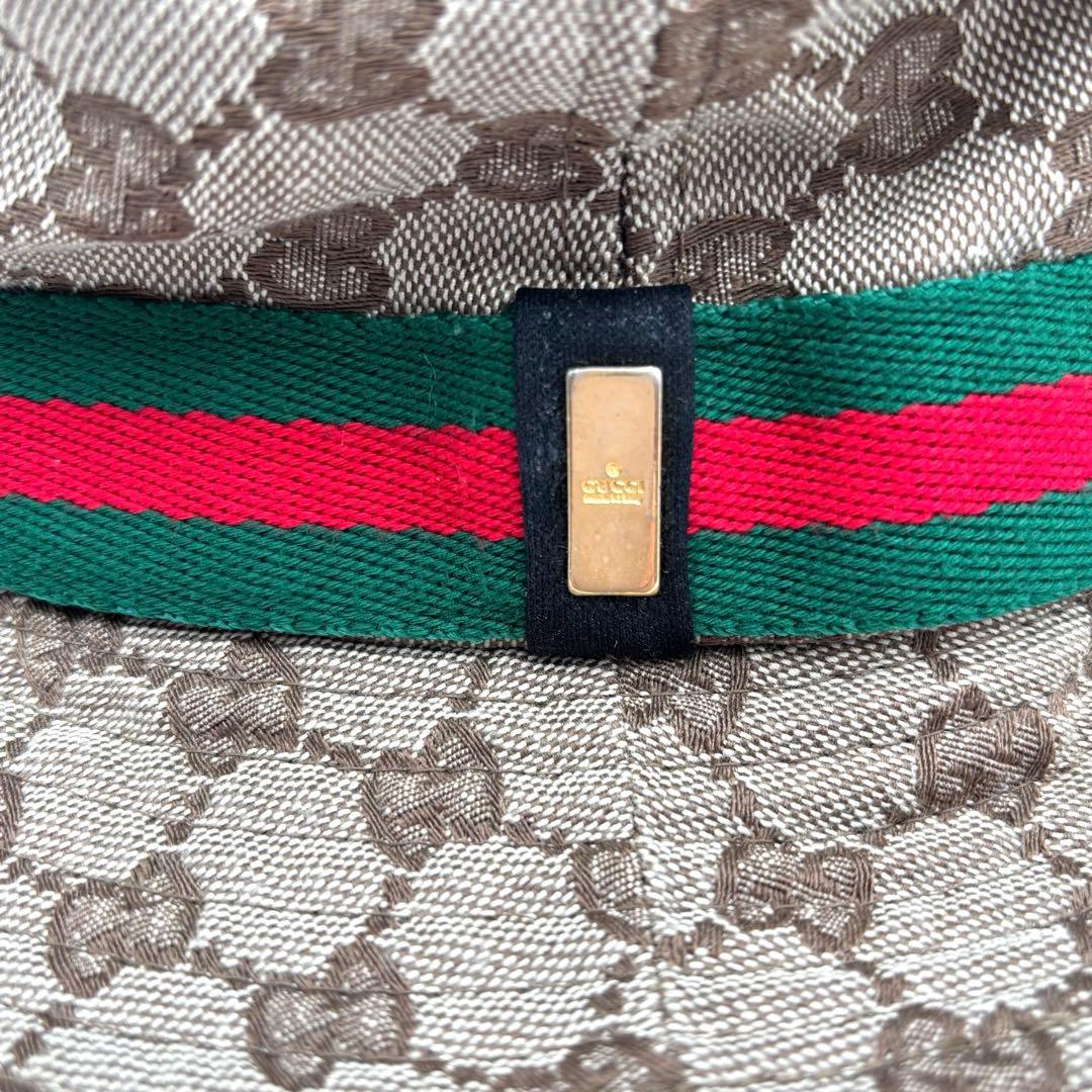 GUCCI グッチ GG 帽子 バケットハット ベージュ S
