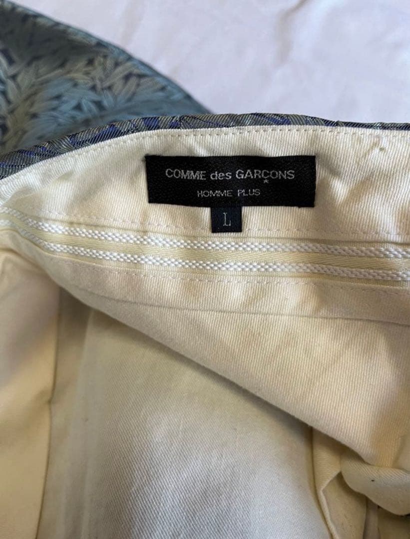 古着 コムデギャルソン 総柄パンツ ワイドパンツ ギャルソン オムプリュス