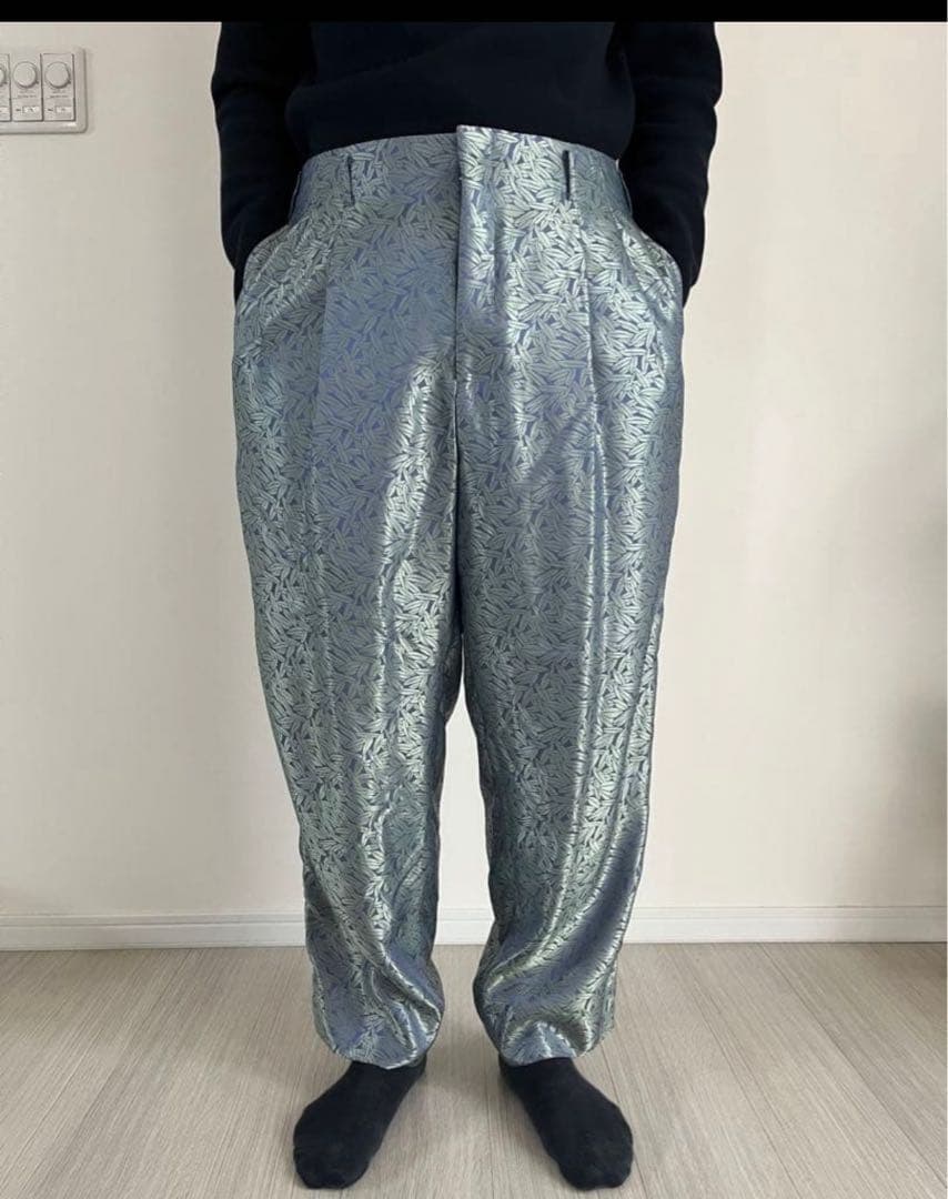 古着 コムデギャルソン 総柄パンツ ワイドパンツ ギャルソン オムプリュス