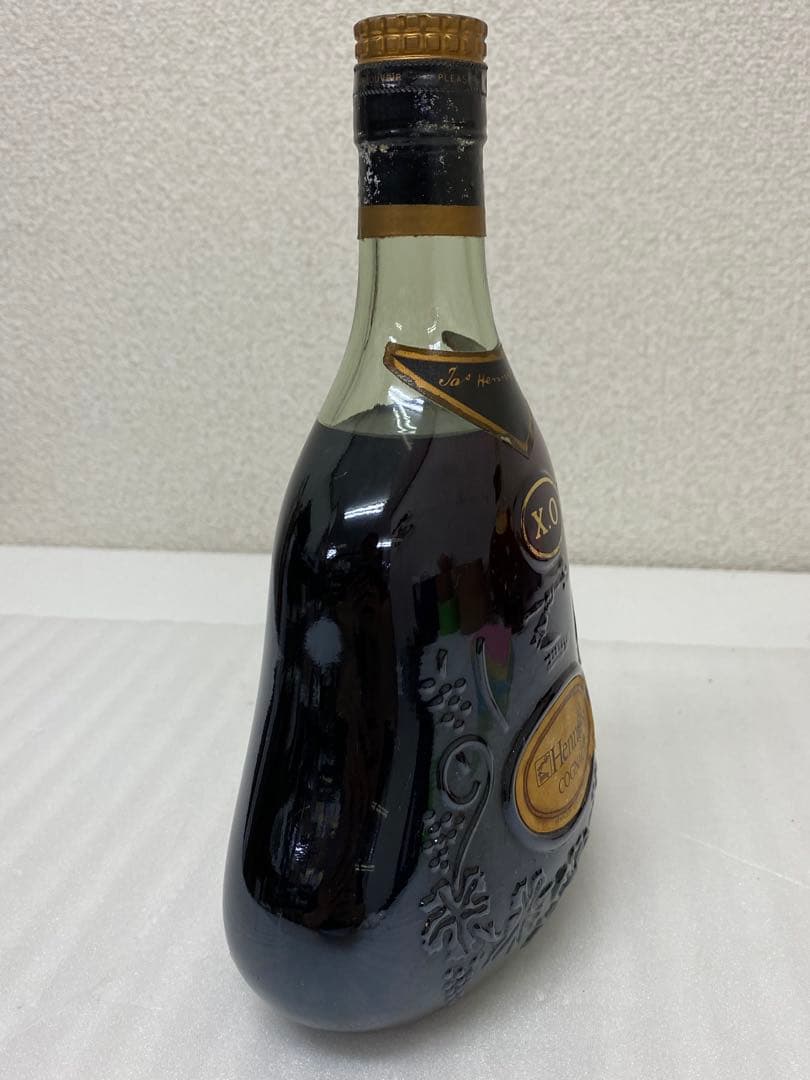 3-2313 Hennessy XO 古酒　金キャップ　グリーンボトル