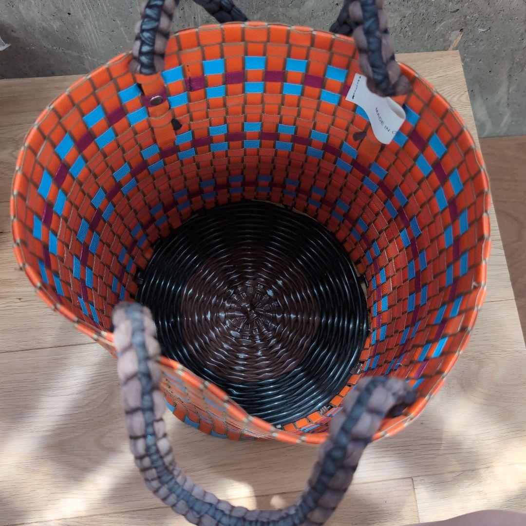 マルニマーケット　MARNI　ジャージーハンドルバケット/オレンジ