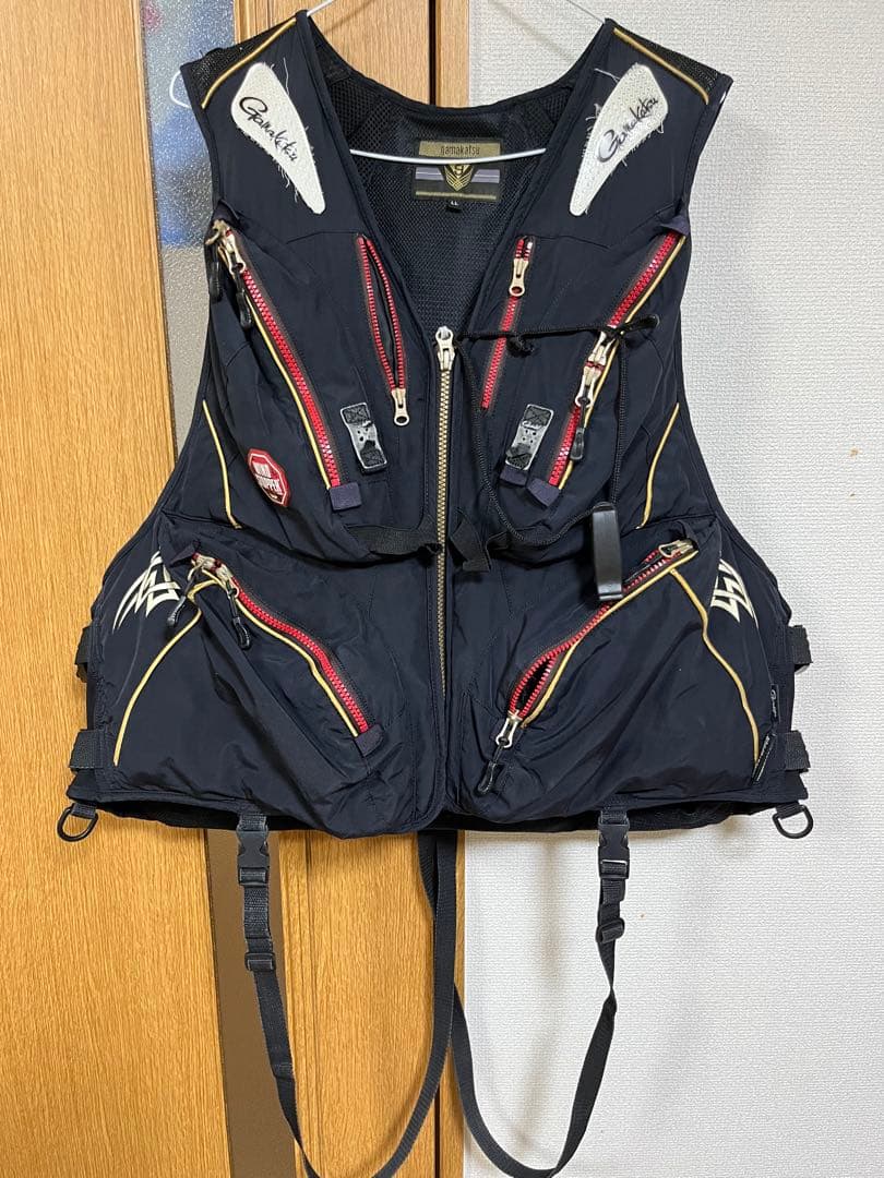 がまかつ　ウィンドストッパーフローティングベスト　LL