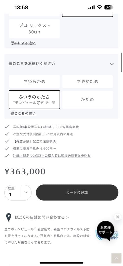 テンピュールZero-Gカーヴとオリジナルリュクス25セット② (要①もご購入)
