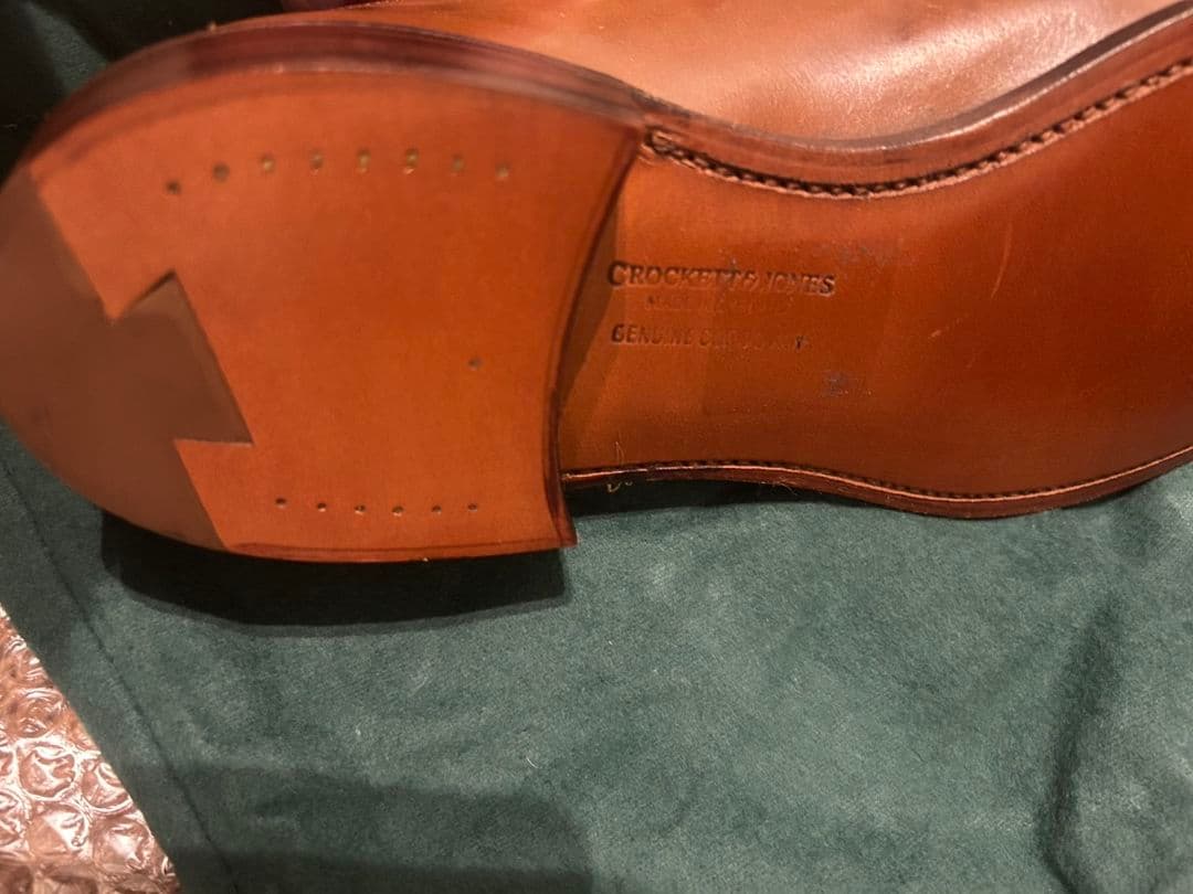 未使用　Crockett & Jones ブラウン ドレスシューズ　ビジネス　９