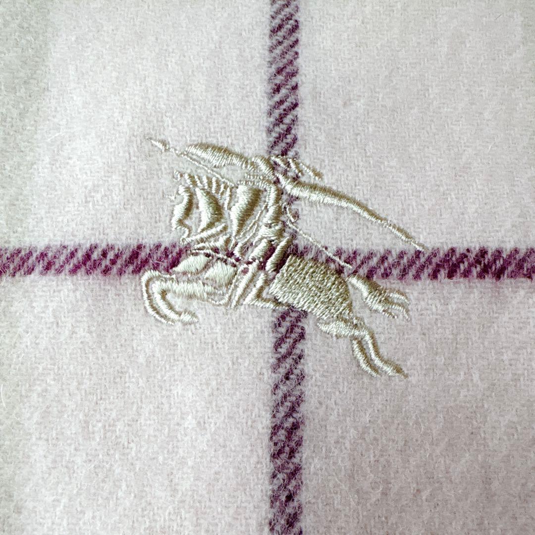 【希少・新品】BURBERRY LONDON バーバリー 大判　ひざ掛け ピンク