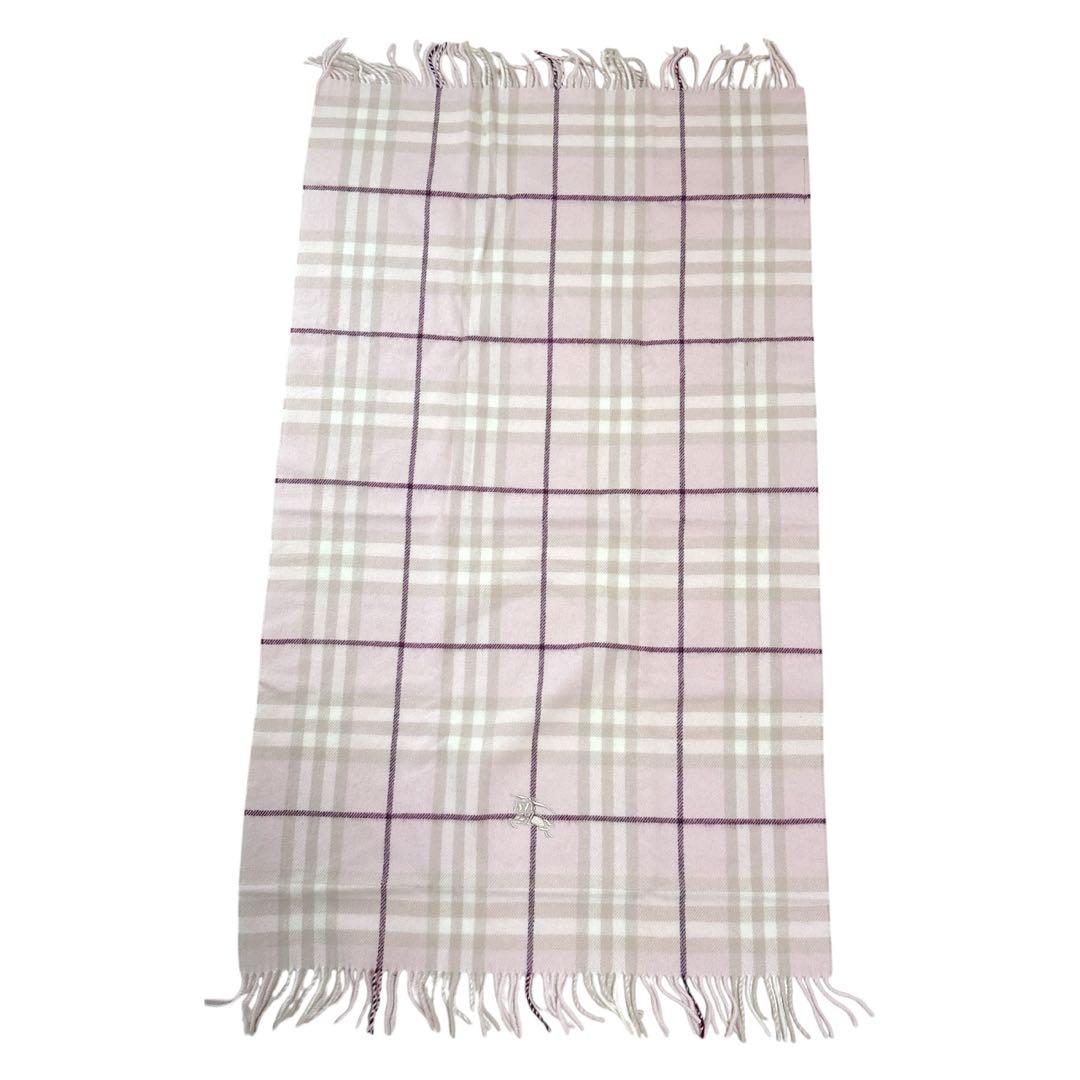 【希少・新品】BURBERRY LONDON バーバリー 大判　ひざ掛け ピンク