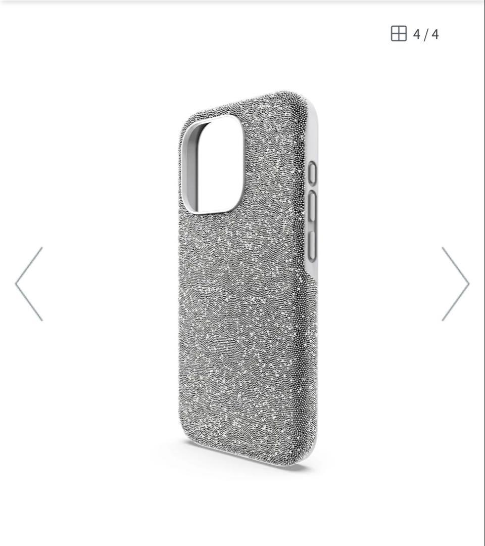 【新品未使用】SWAROVSKI iPhone 15pro (シルバー系)
