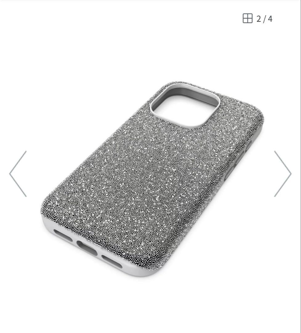 【新品未使用】SWAROVSKI iPhone 15pro (シルバー系)