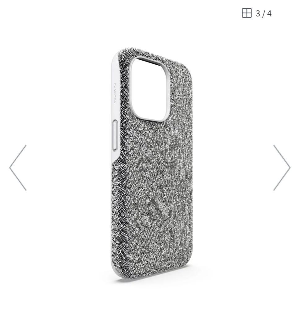 【新品未使用】SWAROVSKI iPhone 15pro (シルバー系)