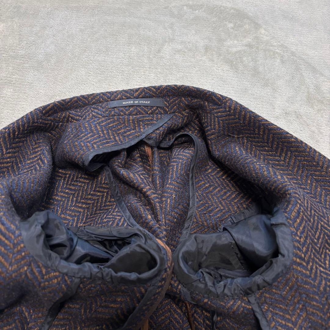 美品✨タリアトーレ カシミヤ ヘリンボーン テーラードジャケット シルク 2B