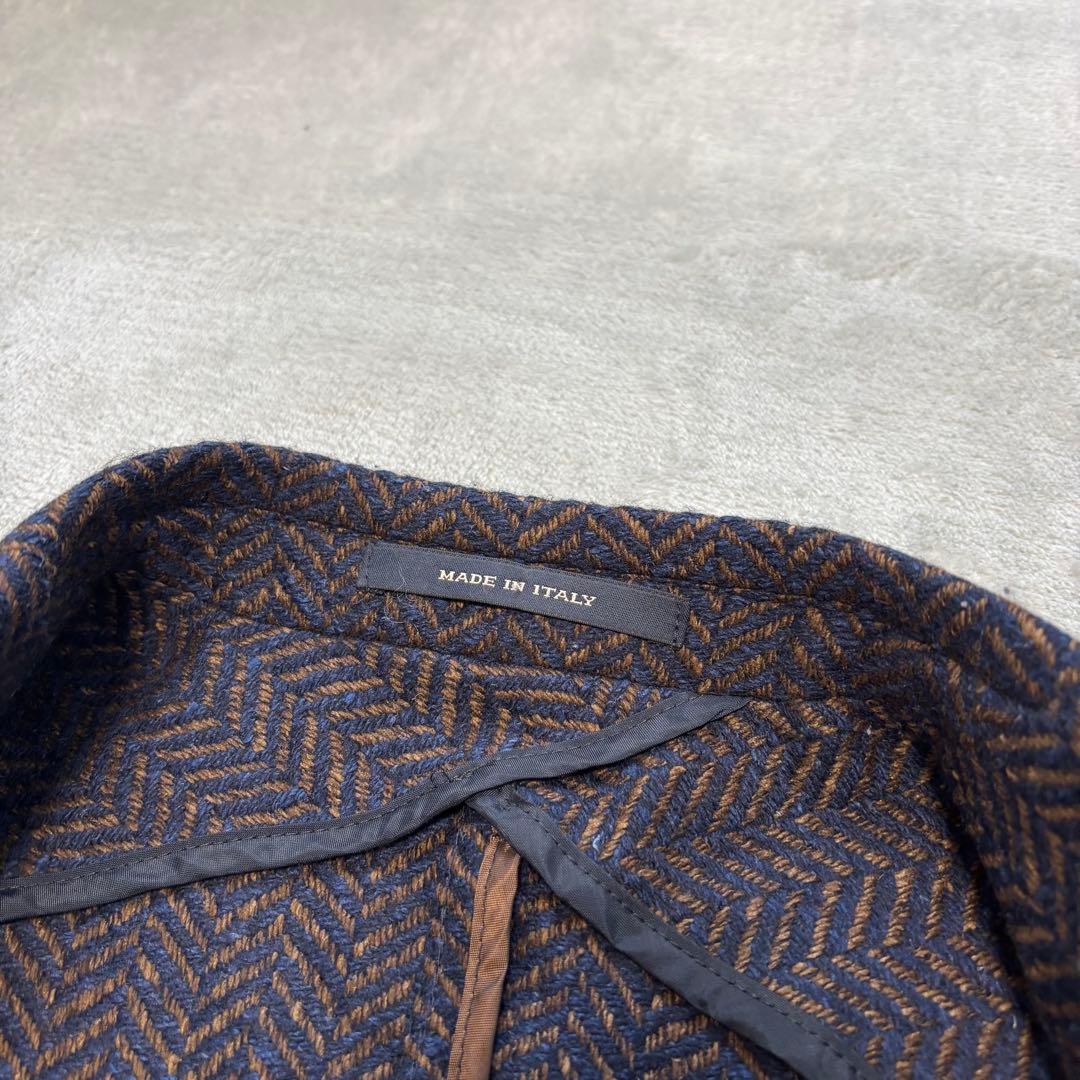 美品✨タリアトーレ カシミヤ ヘリンボーン テーラードジャケット シルク 2B