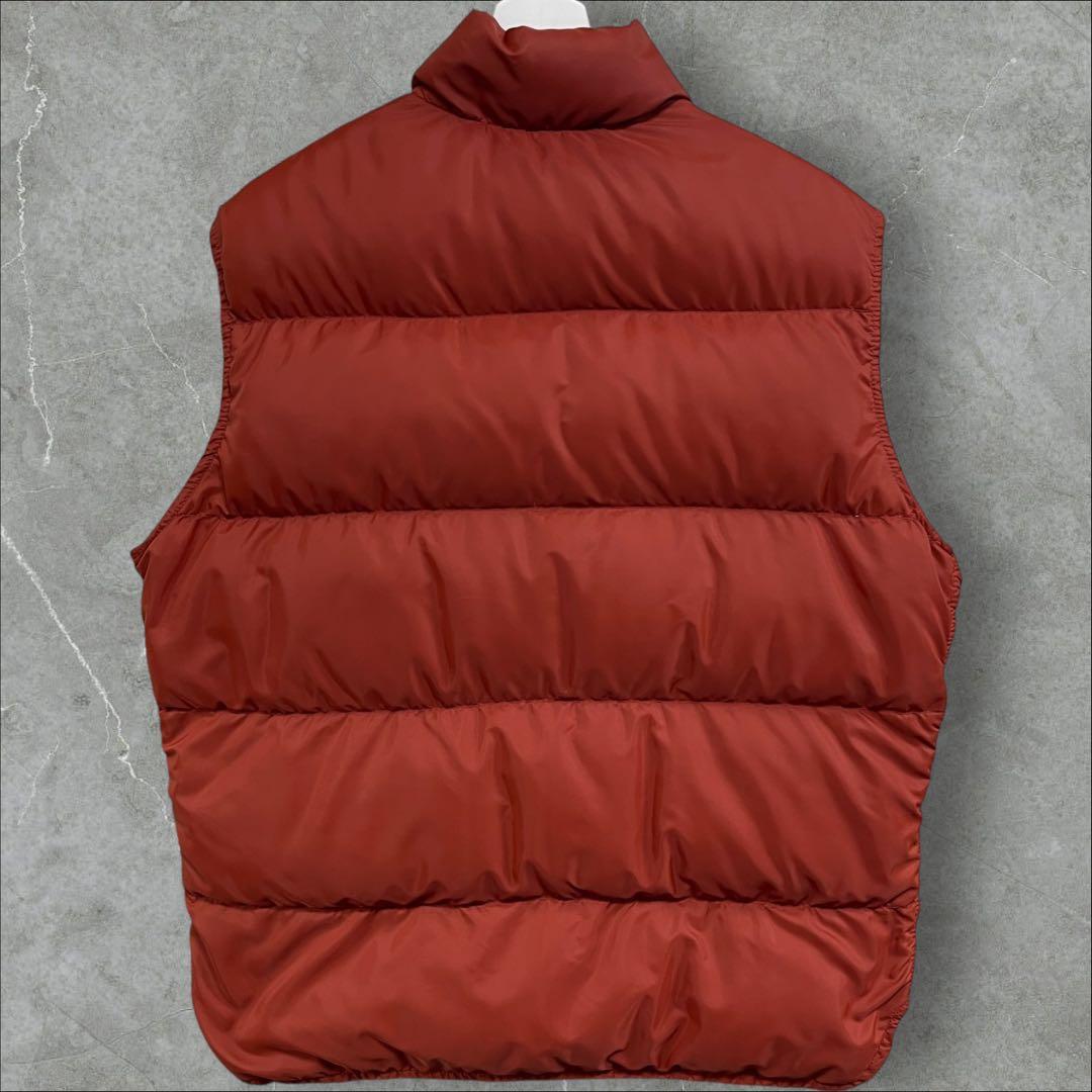 80s USA製 ウールリッチ ダウンベスト サイズ感◯ レンガ色 短丈