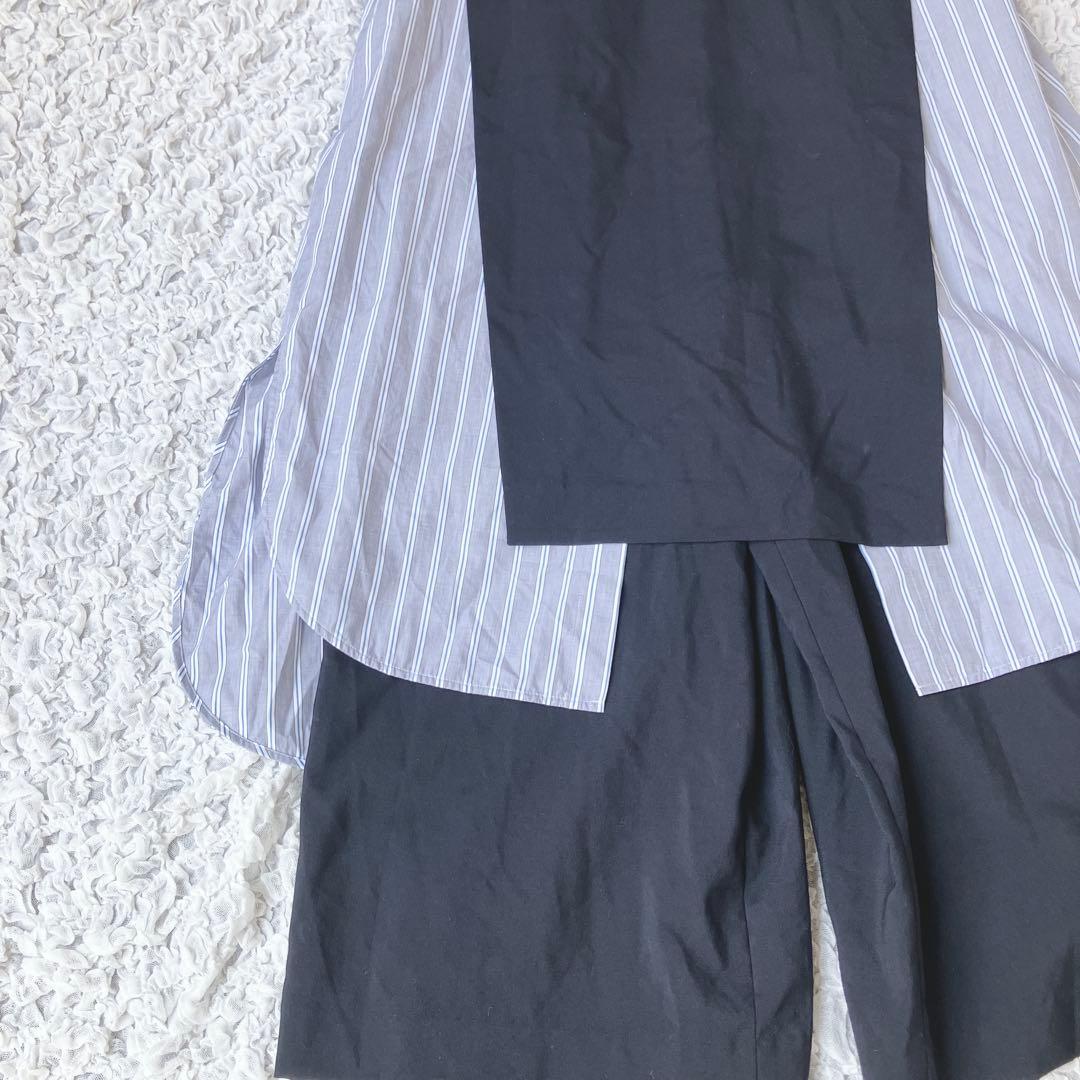 ⭐︎美品ENFOLDエンフォルド ストライプレイヤードオールインワン