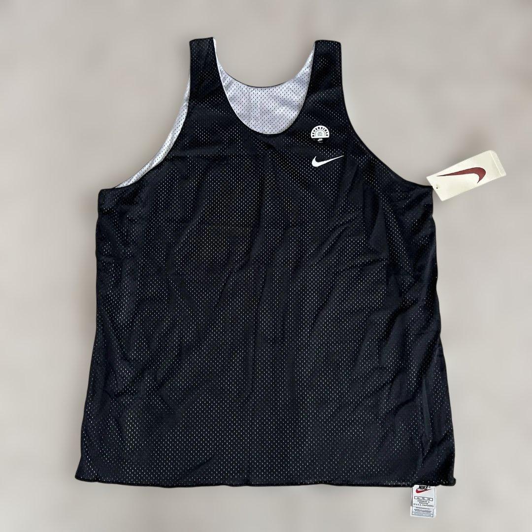 デッドストック/NIKE/ナイキ/リバーシブル/メッシュタンクトップ/黒×白