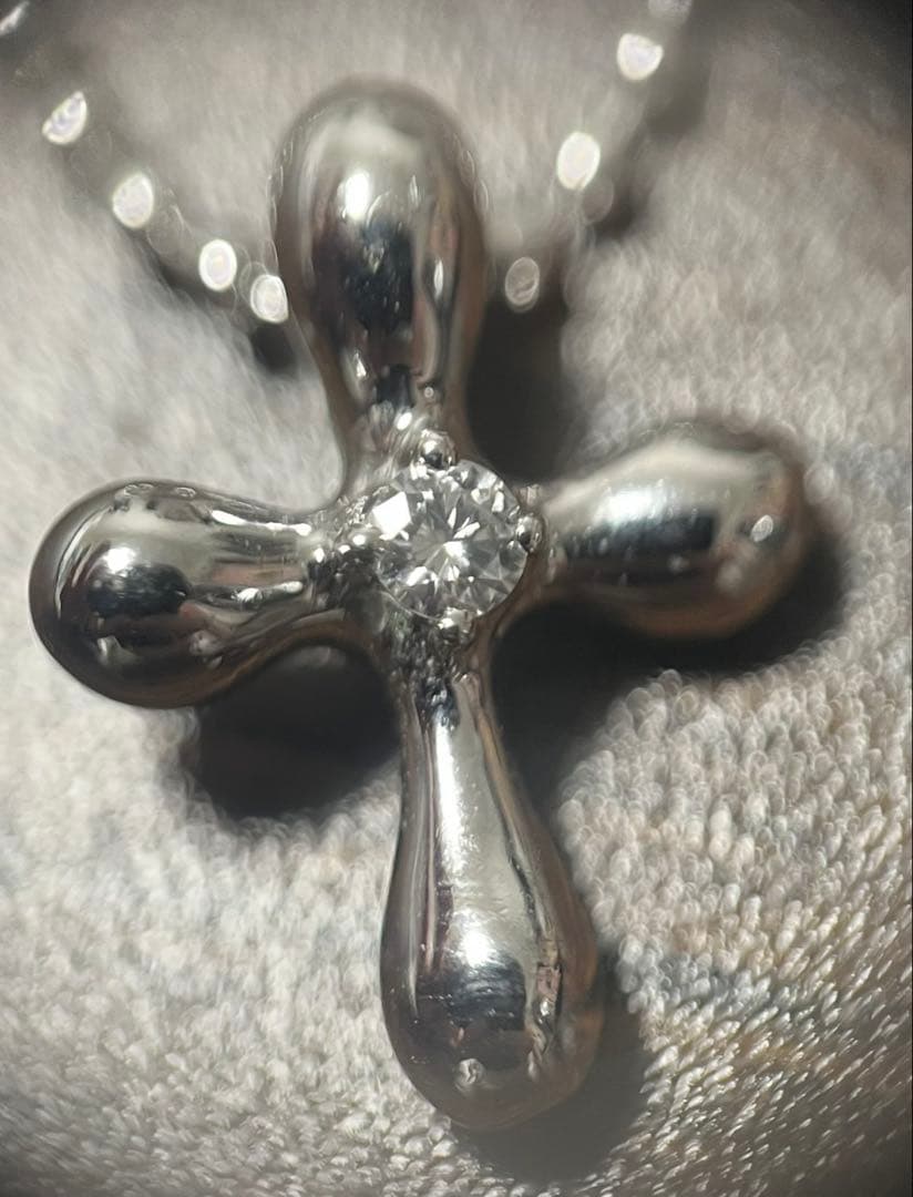 TASAKI タサキ ダイヤモンド クロス シルバー ネックレス ジュエリー
