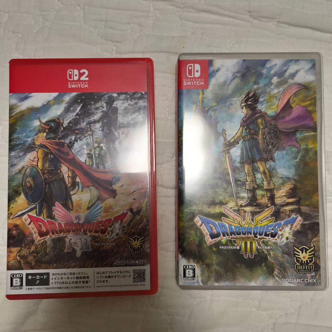 ドラゴンクエスト1＆2switch2版、ドラクエ3switch1版