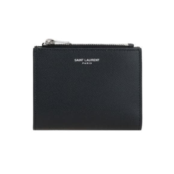 SAINT LAURENT PARISサンローラン 2つ折り財布ブラック YSL