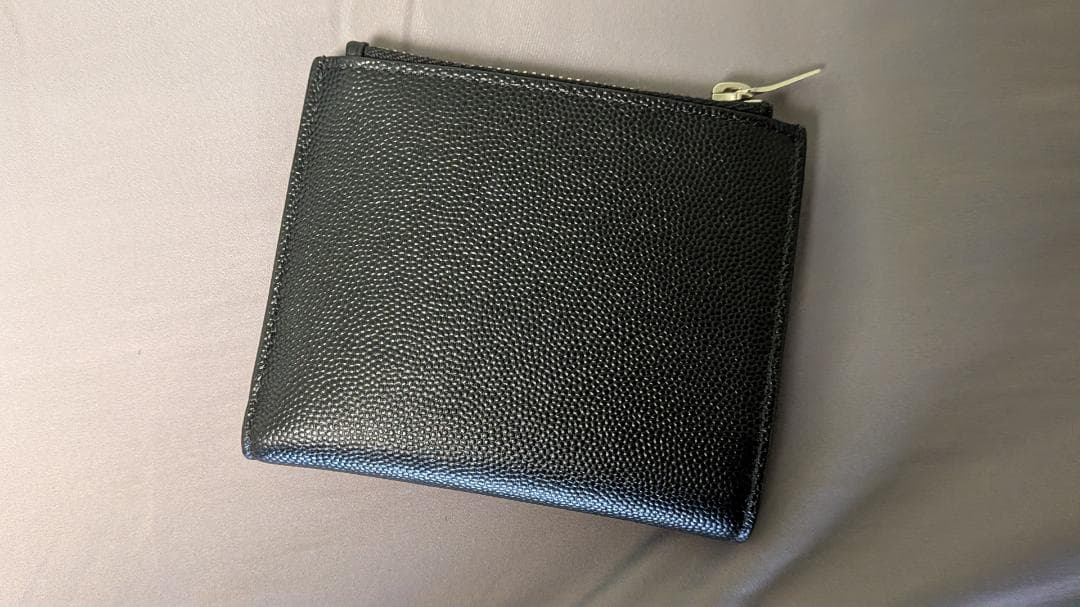 SAINT LAURENT PARISサンローラン 2つ折り財布ブラック YSL