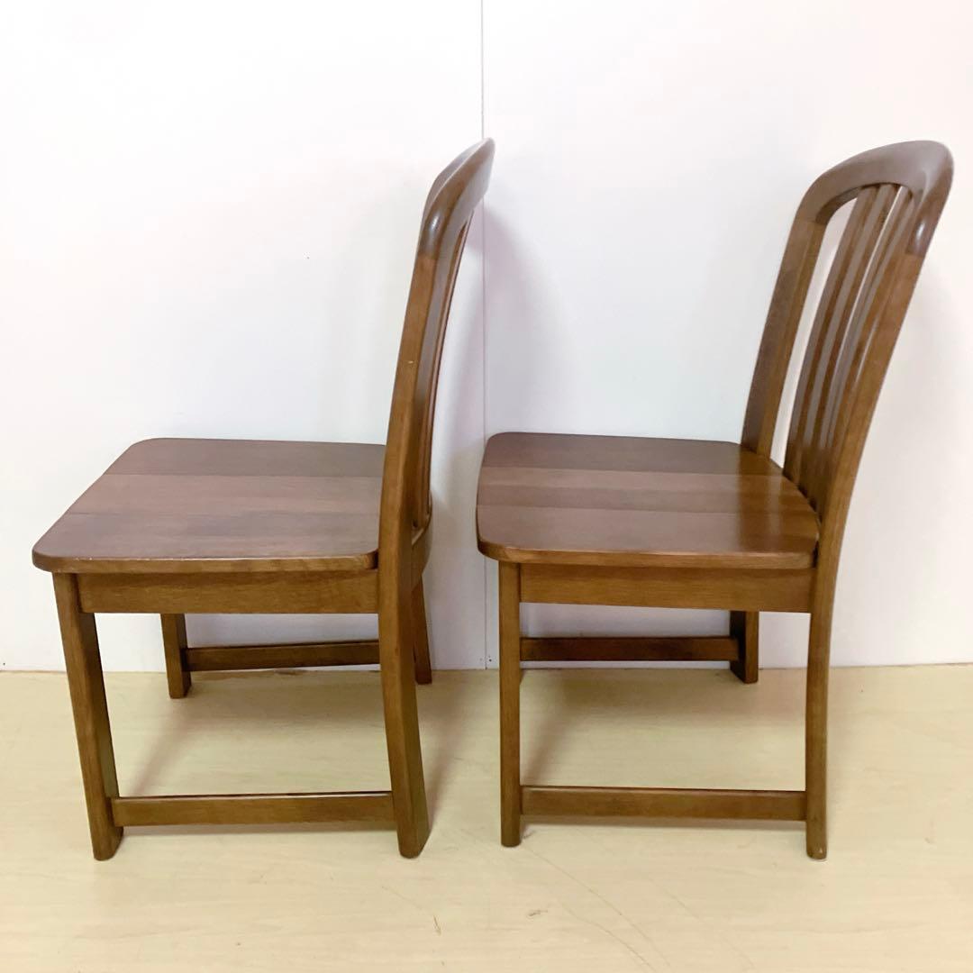 karimoku カリモク家具　木製ダイニングチェア　アームレスチェア　2脚　①