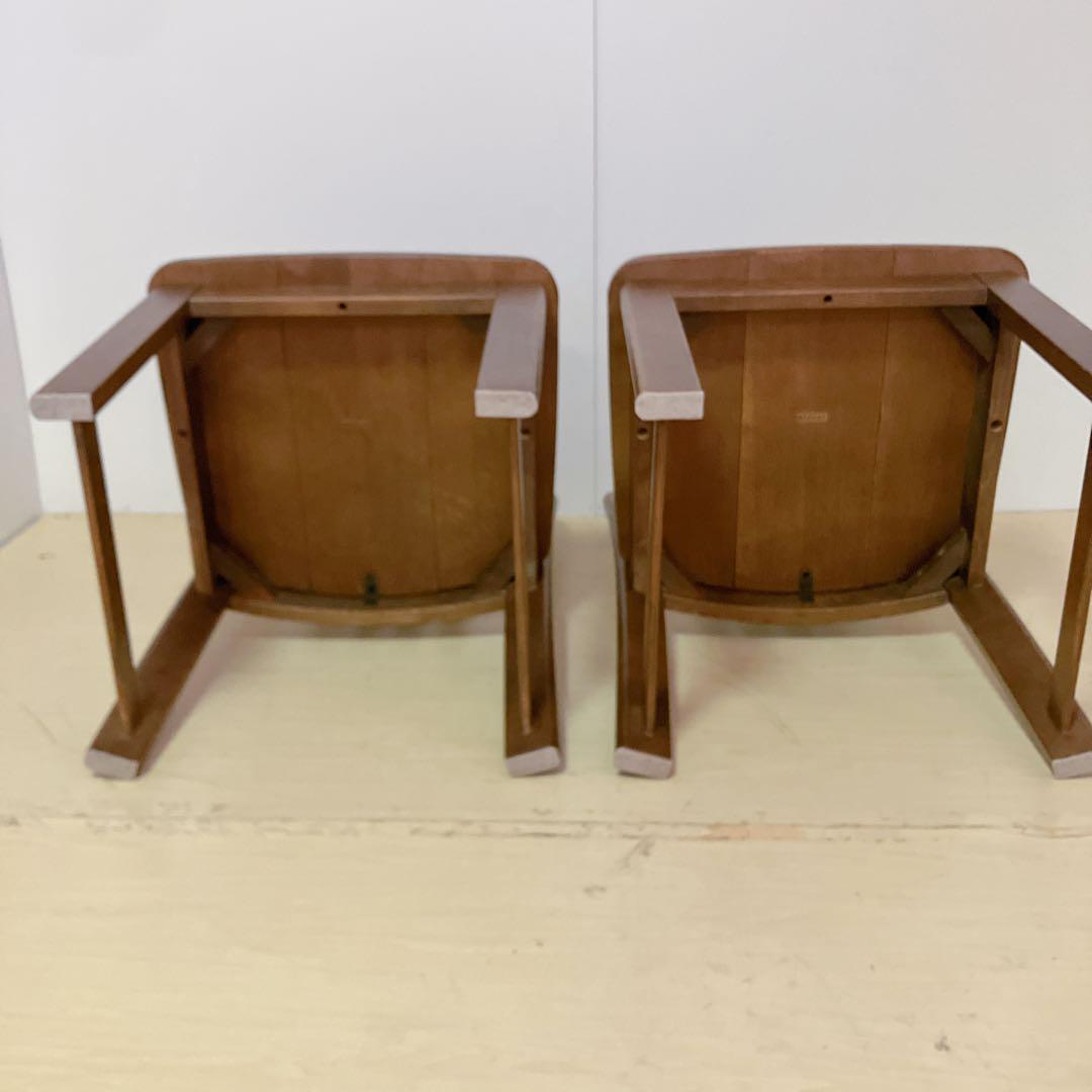karimoku カリモク家具　木製ダイニングチェア　アームレスチェア　2脚　①