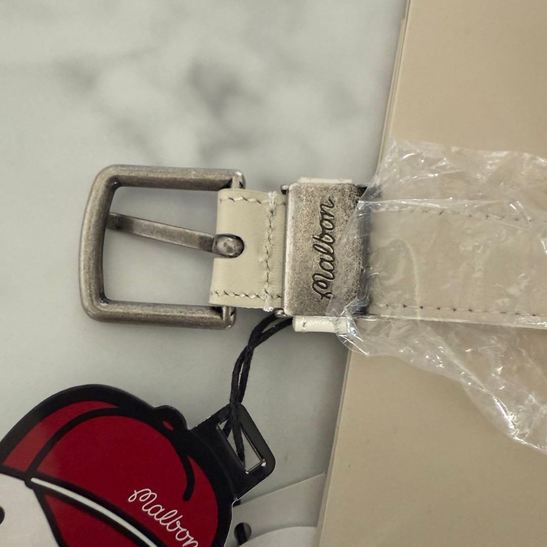 未使用タグ付き Malbon Golf マルボンゴルフ　ストレッチ　ベルト