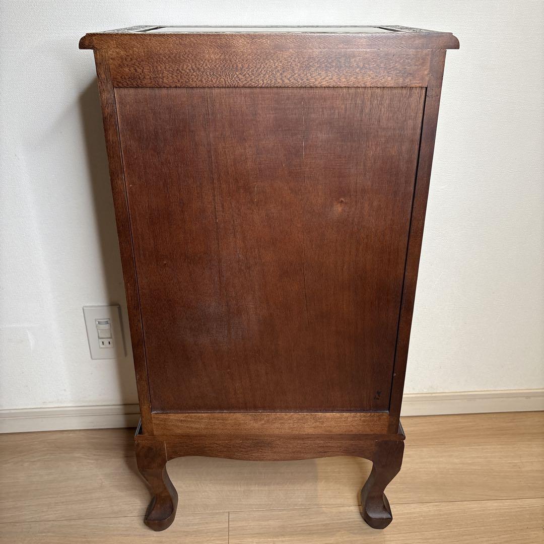 猫足キャビネット　チェストアジアン家具　小物入れ　電話台　アンティーク