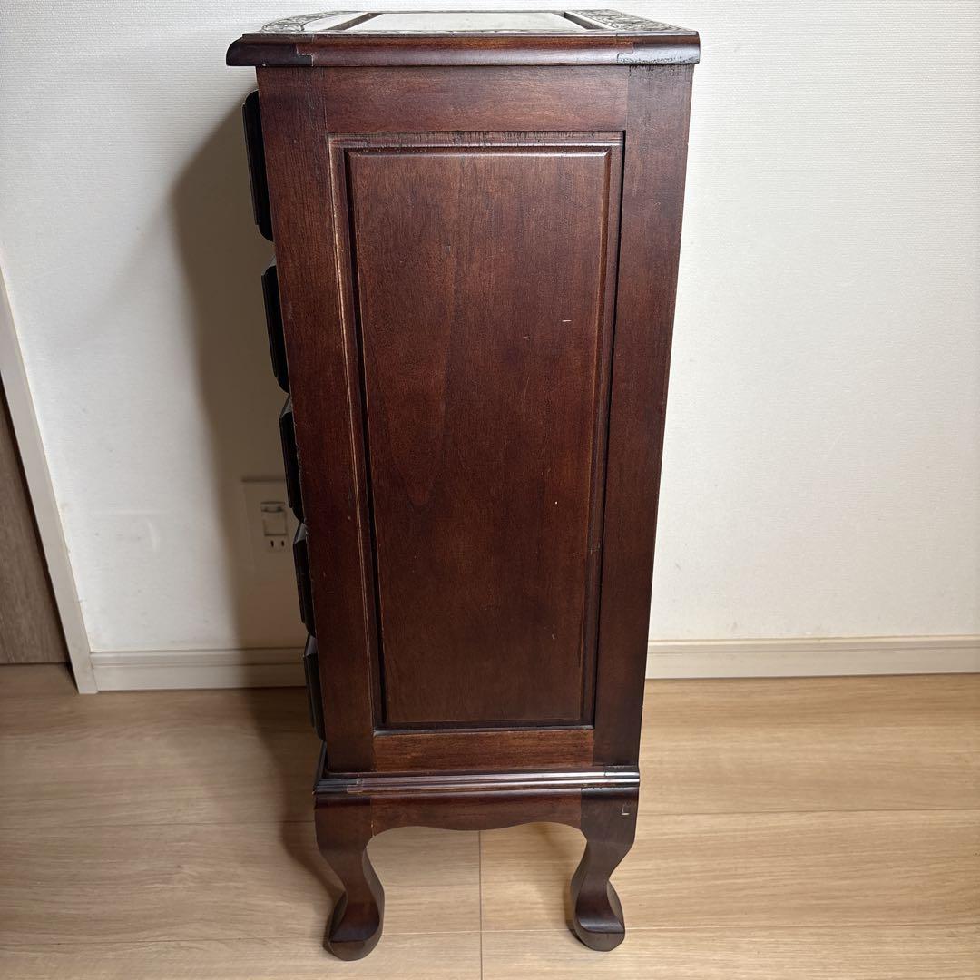 猫足キャビネット　チェストアジアン家具　小物入れ　電話台　アンティーク