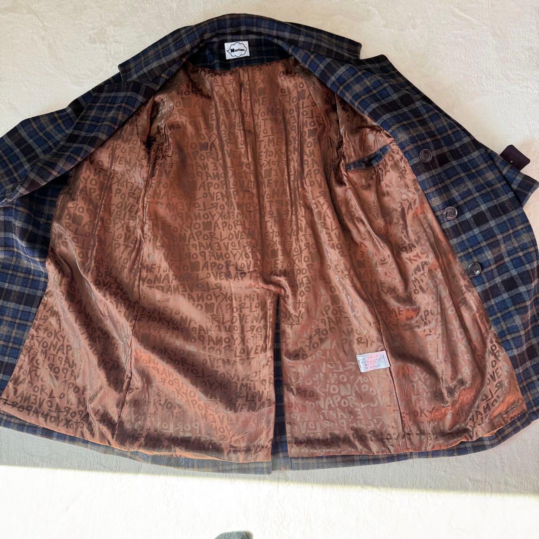 ココ様Naptime チェスターコート　Nissy チェックネイビー