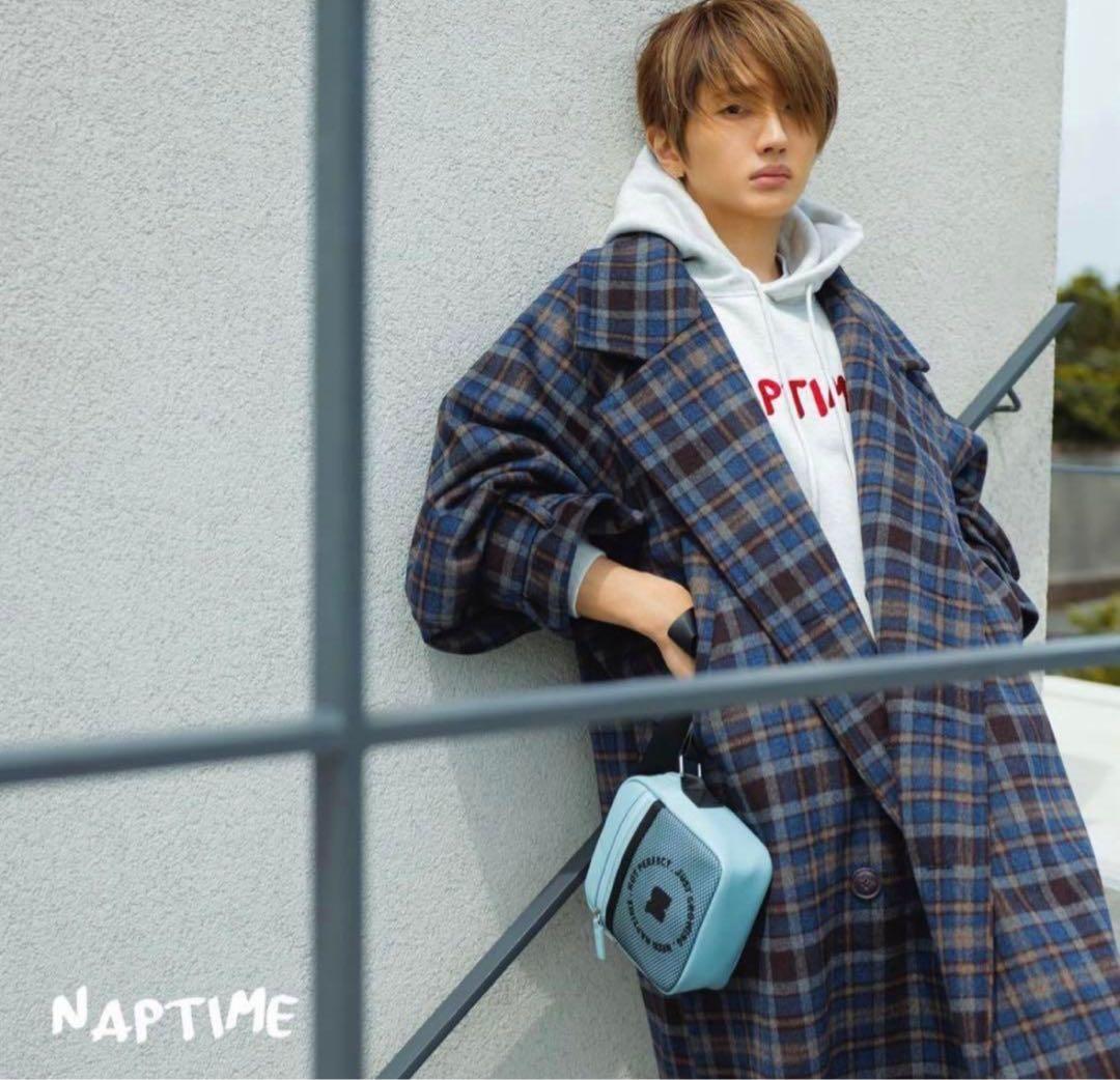 ココ様Naptime チェスターコート　Nissy チェックネイビー