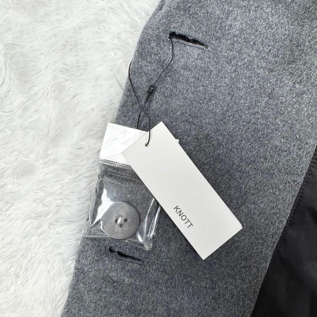 【タグ付き新品】ノット　アンゴラ混フード付きウールコート　トゥモローランド