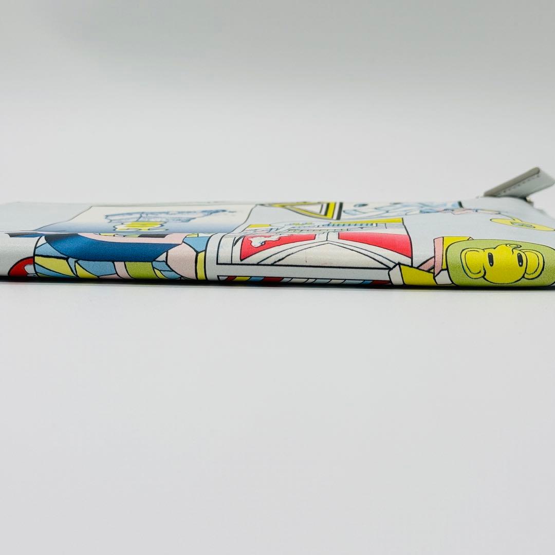 【レア】プラダ マルチカラー レザー 三角プレート クラッチバッグ