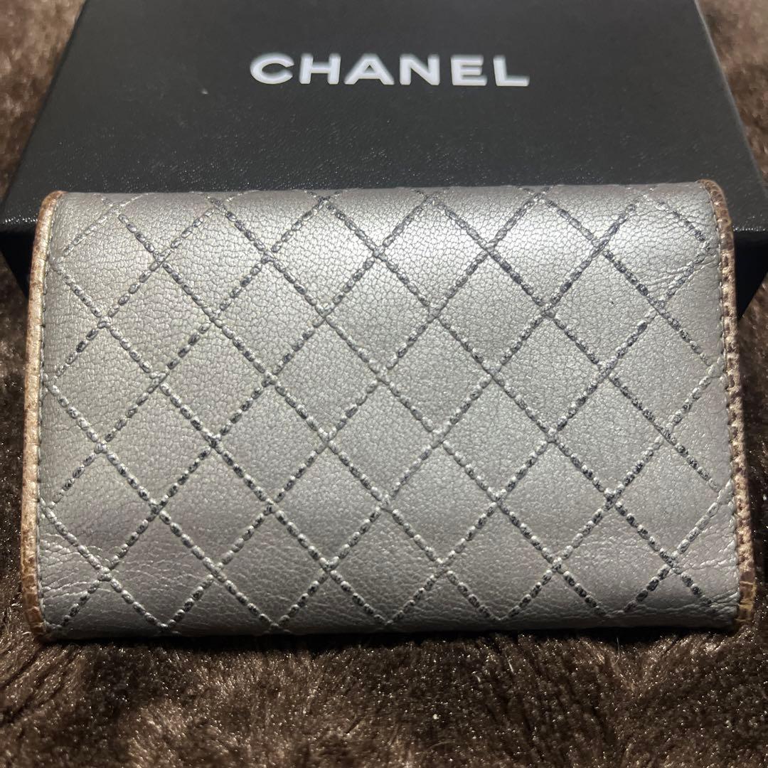 シャネル CHANEL キーケース シルバー/ゴールド