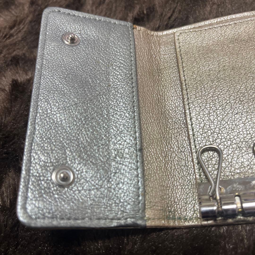 シャネル CHANEL キーケース シルバー/ゴールド