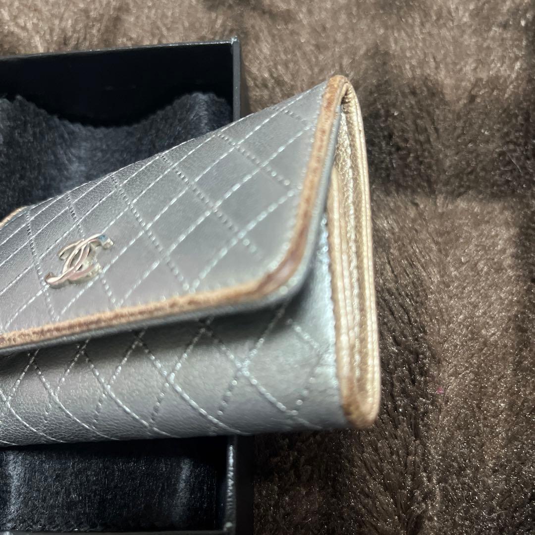 シャネル CHANEL キーケース シルバー/ゴールド
