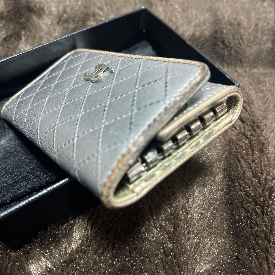 シャネル CHANEL キーケース シルバー/ゴールド