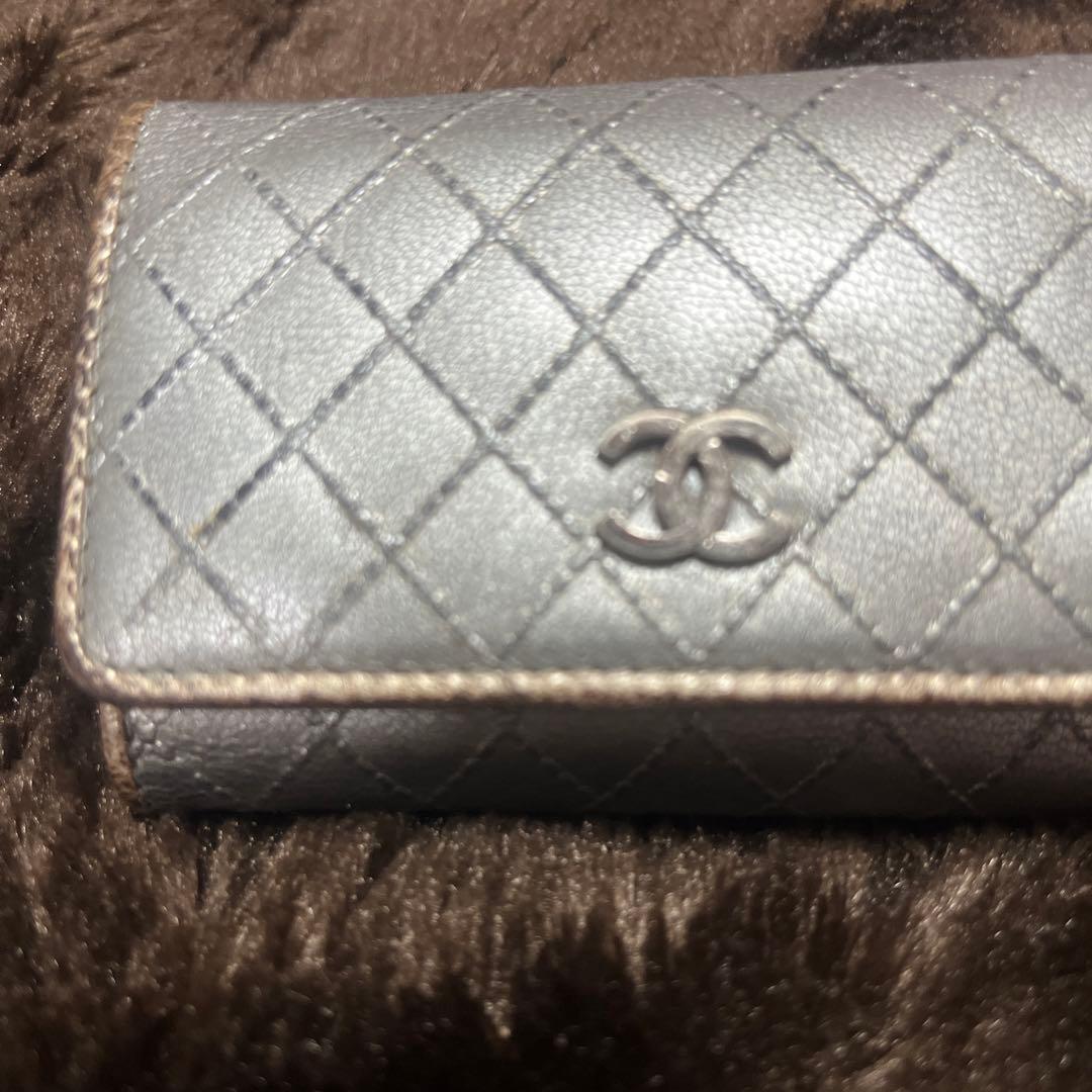 シャネル CHANEL キーケース シルバー/ゴールド