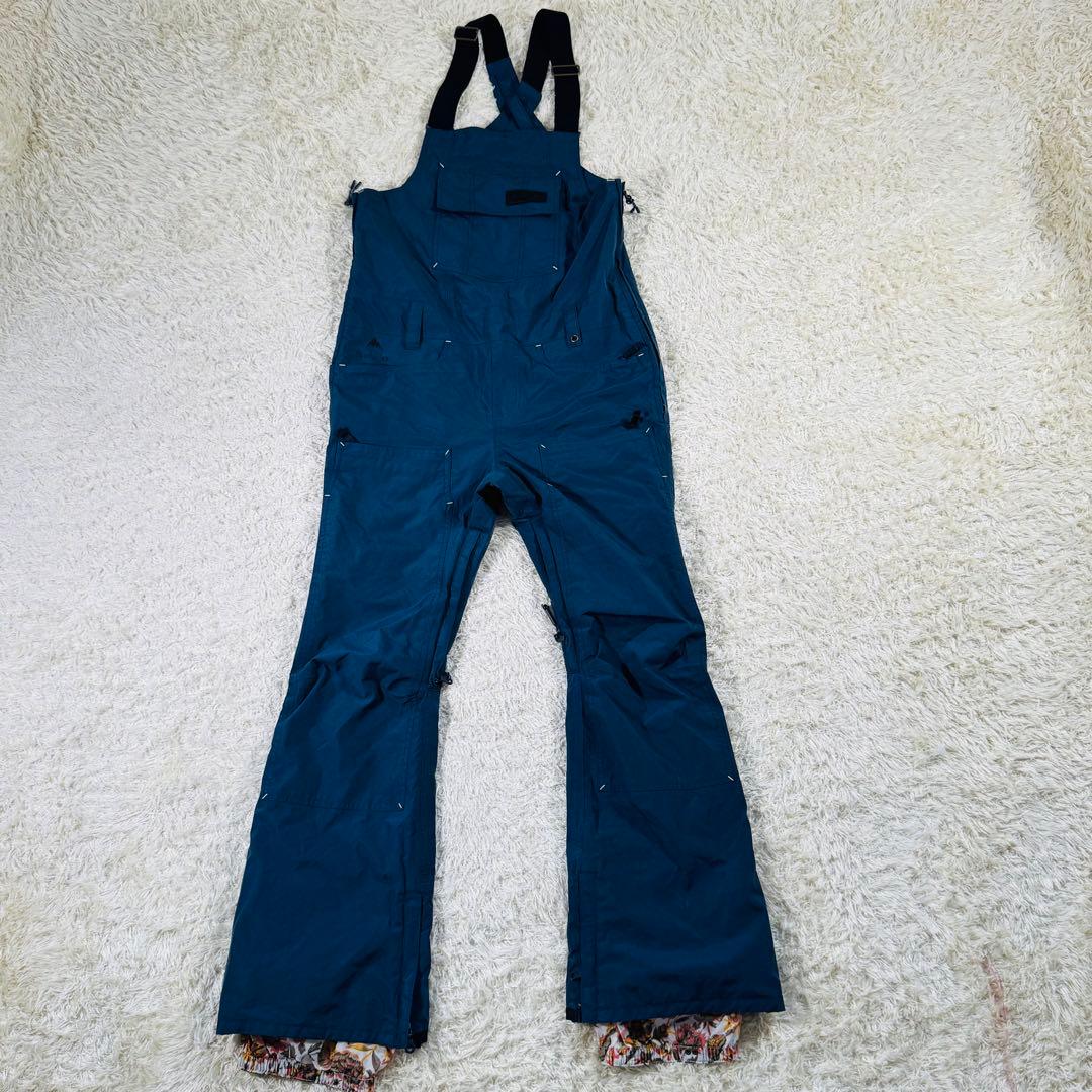 【美品】BURTON　ゴアテックス　ZEALOUS　ビブパンツ　紺　M
