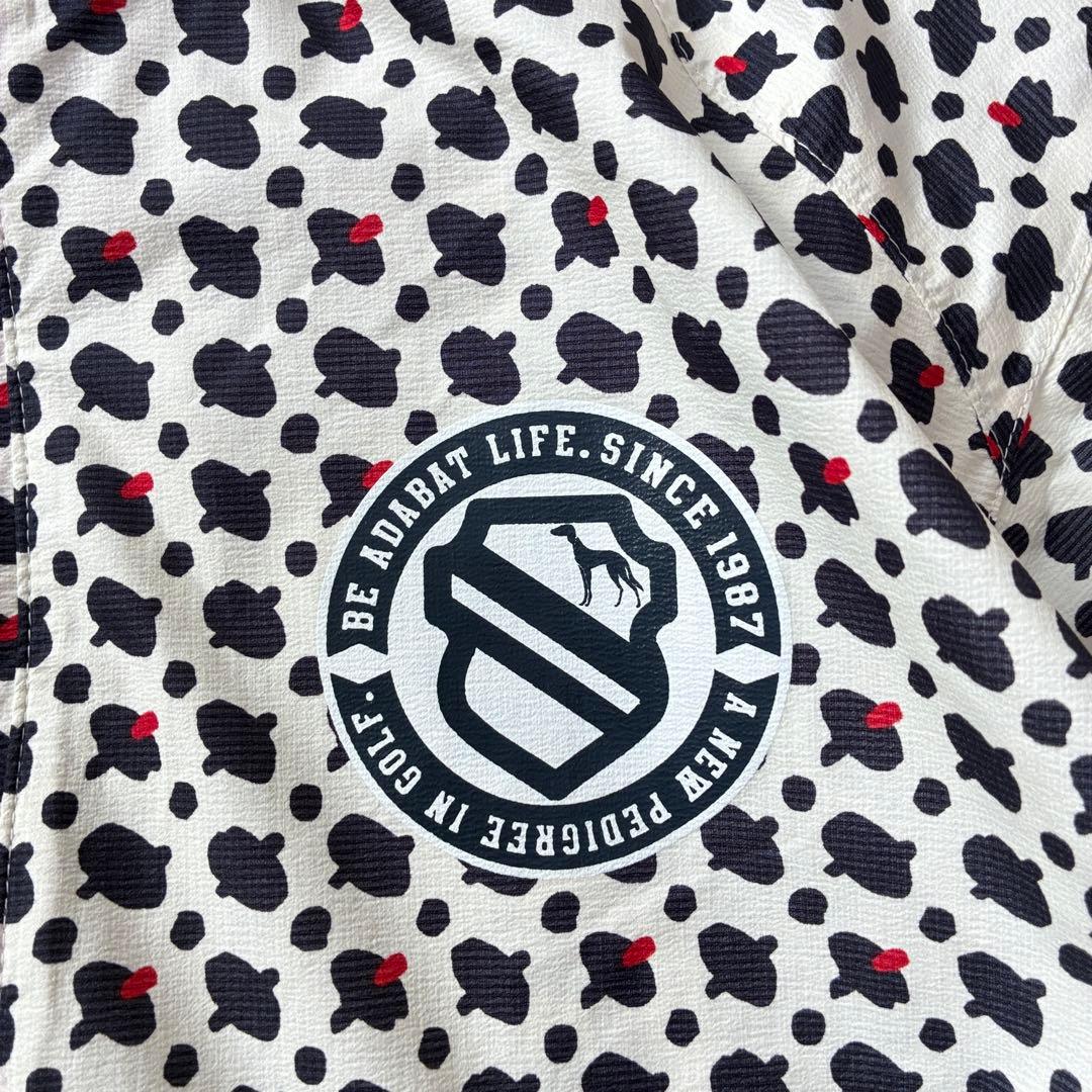 adabat アダバット 幾何学柄 レインブルゾン ジャケット コンパクト XL