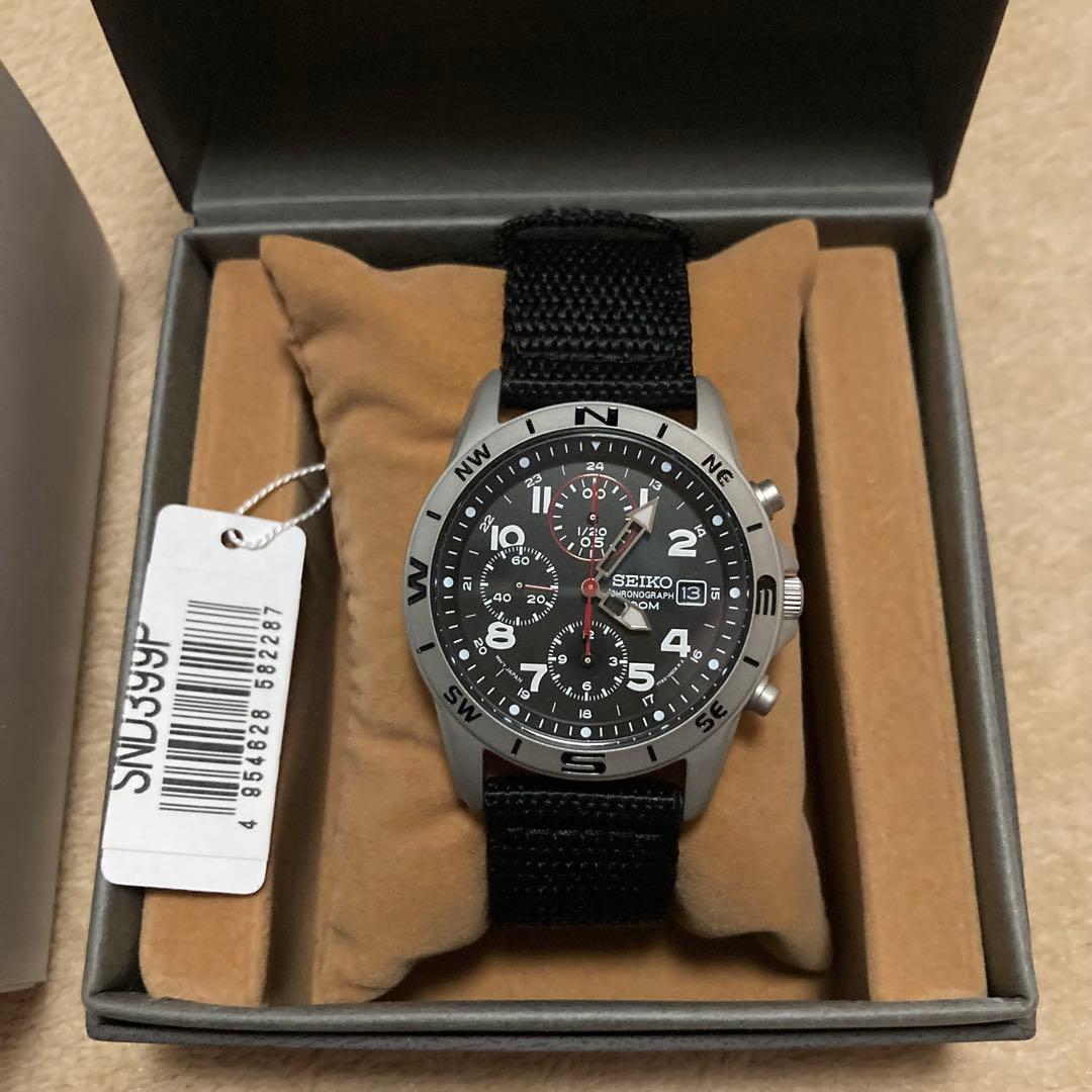 SEIKO クロノグラフ セイコー メンズ 腕時計 SND399P 新品ケース付