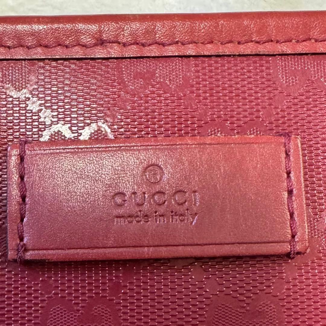 GUCCI グッチ インプリメ GGスプリーム トートバッグ　赤