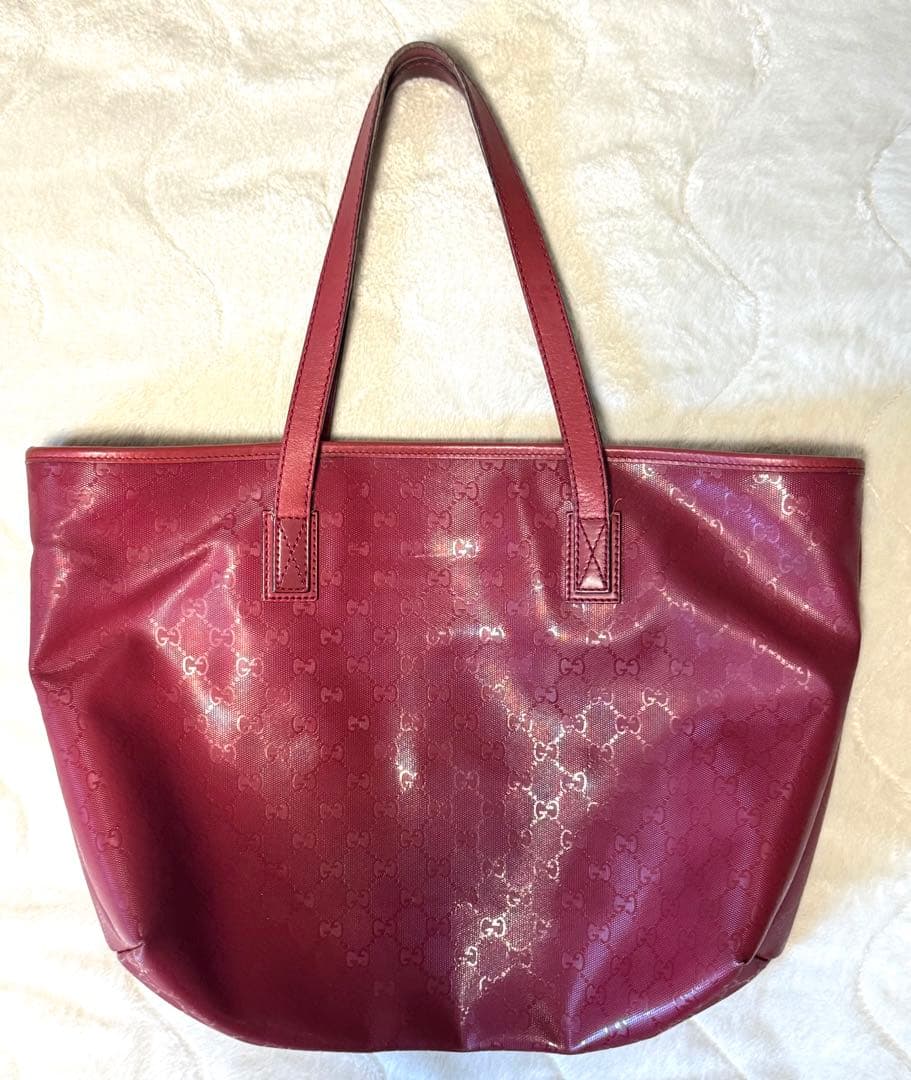 GUCCI グッチ インプリメ GGスプリーム トートバッグ　赤