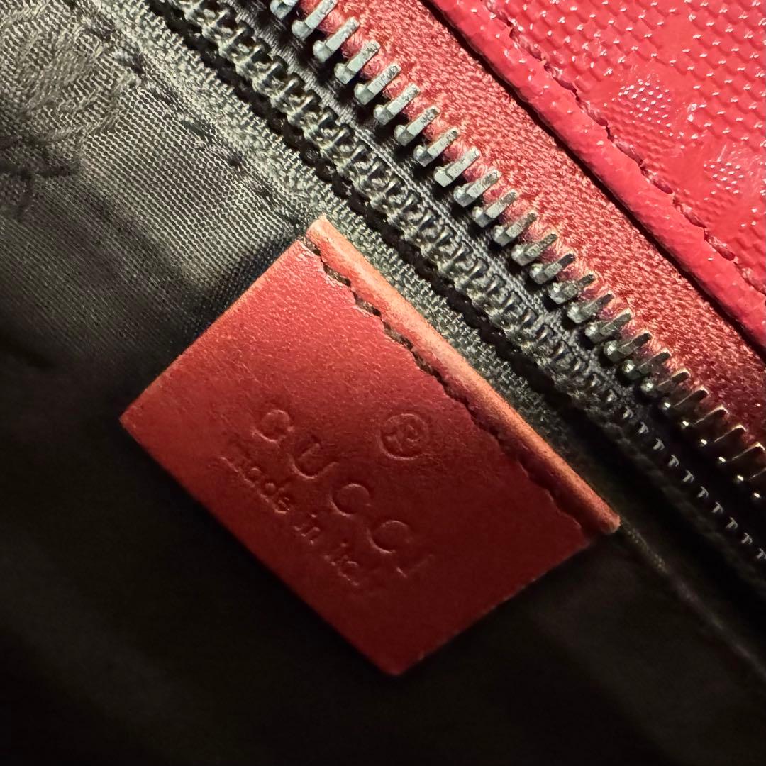 GUCCI グッチ インプリメ GGスプリーム トートバッグ　赤