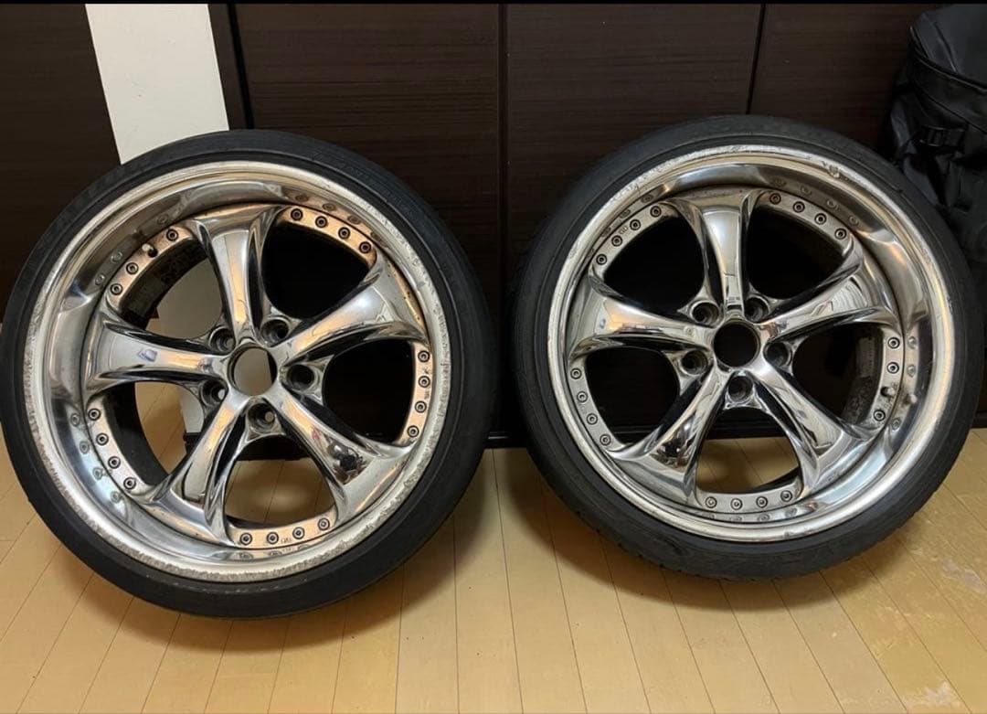 work vskf 9+26 2本セット メッキ　深リム　希少　絶版　旧ディスク