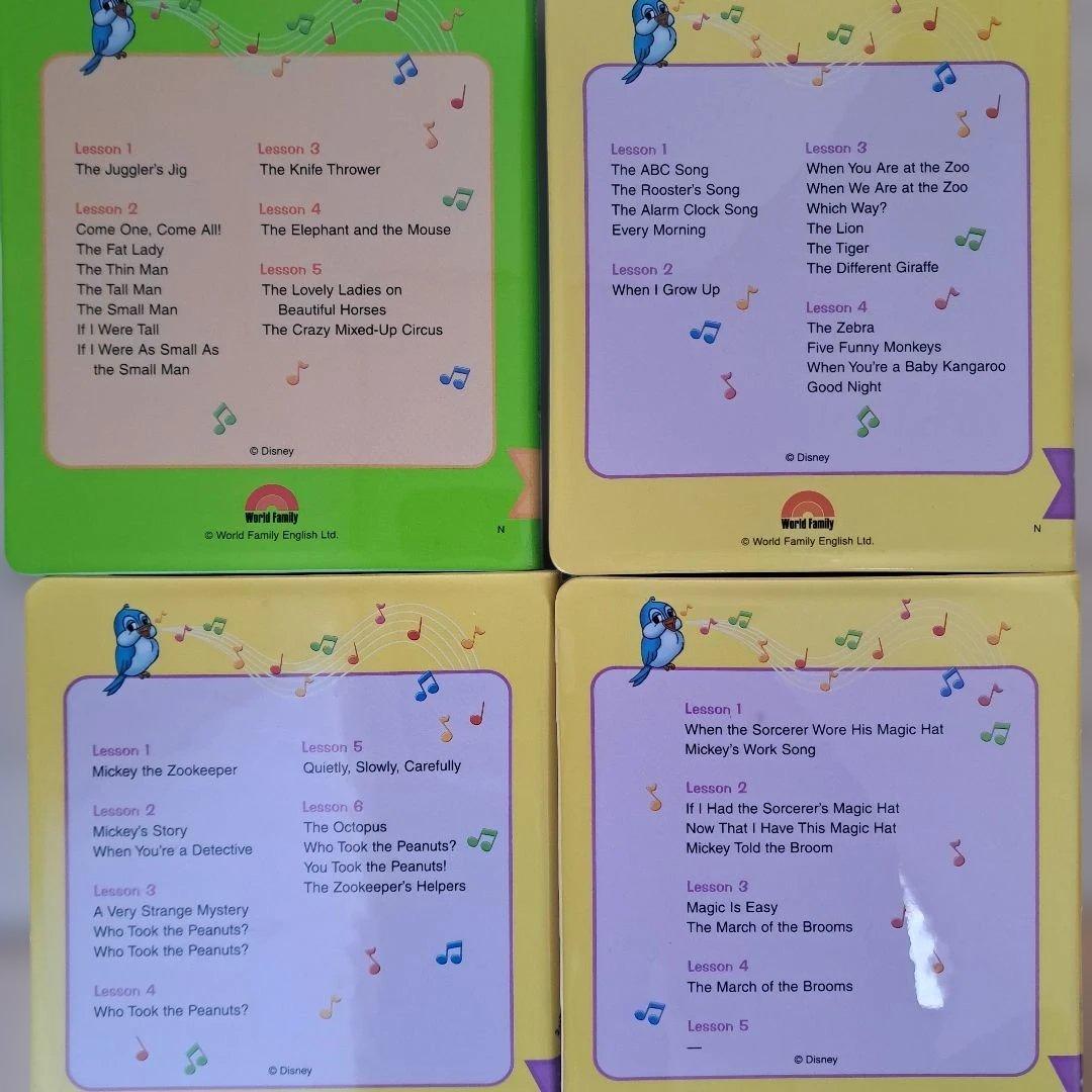 ディズニー英語システム　ステップバイステップ　DVD　本　CD　まとめ売り